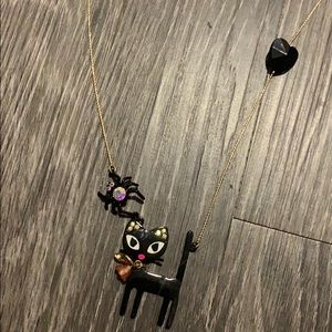 Betsy Johnson cat necklace